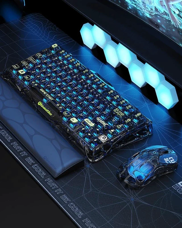 Alt view image 4 of 6 - Mercury K1 Lite 75% Wireless Gaming Keyboard and Mercury M2 Wireless Gaming Mouse