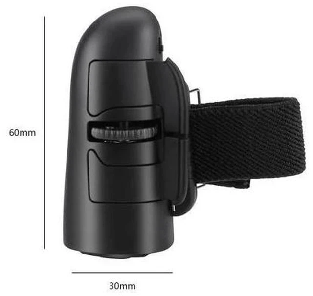 Alt view image 4 of 5 - Wireless Finger Ring Mouse Ergonomic Handheld Optical Travel Mice Gaming Mouse