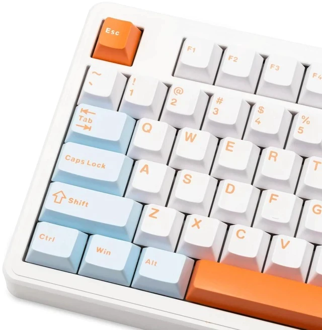 Alt view image 3 of 5 - Impact80 Tri-Mode Wireless Mechanical Keyboard,USB-C Wired, Hot-Swappable 87 Keys Gasket Mount, RGB Light Bar, 8000mAh Battery, QMK/VIA Compatible RS8 Keyboard for Windows/Mac (Pro Sunset)