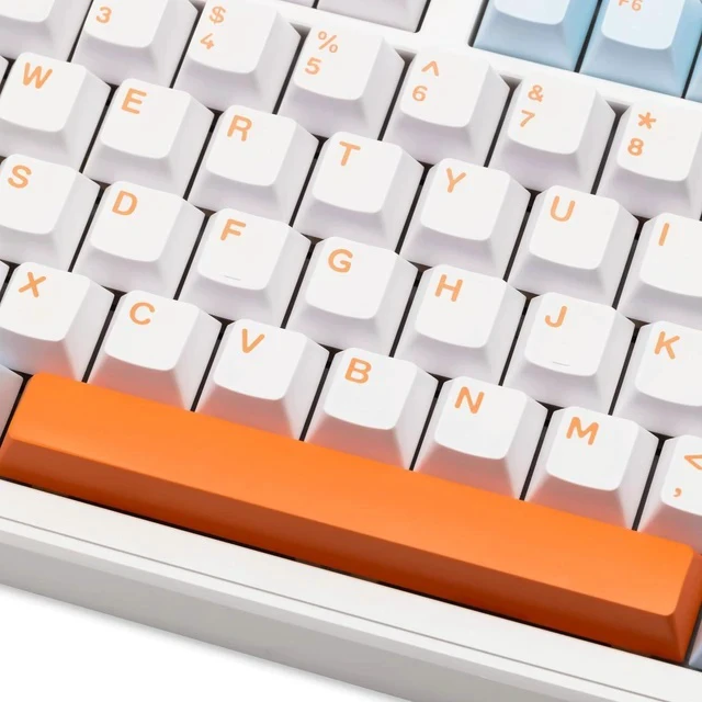 Alt view image 4 of 5 - Impact80 Tri-Mode Wireless Mechanical Keyboard,USB-C Wired, Hot-Swappable 87 Keys Gasket Mount, RGB Light Bar, 8000mAh Battery, QMK/VIA Compatible RS8 Keyboard for Windows/Mac (Pro Sunset)