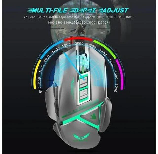 Main image of wired mouse gaming colorful LED light mouse can be freely disassembled and adjustable 3200DPI gaming mouse for PC gamer