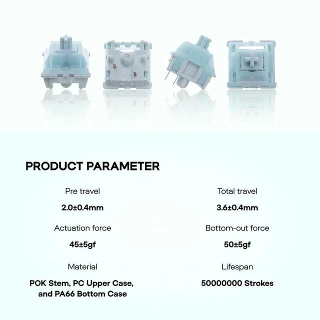 Alt view image 3 of 7 - Creamy Jade 45gf Gaming Keyboard Switches+G84 PRO Wireless Gaming Keyboard with Screen&Knob