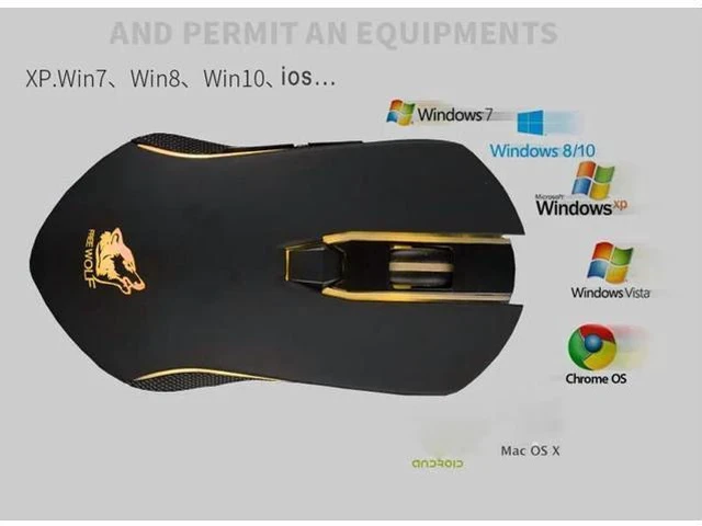Alt view image 3 of 7 - X9 Wireless Mice Silent Gaming Mouse 2400DPI LED Backlit USB Optical Ergonomic Mouse Mause Gamer Raton Inalambrico