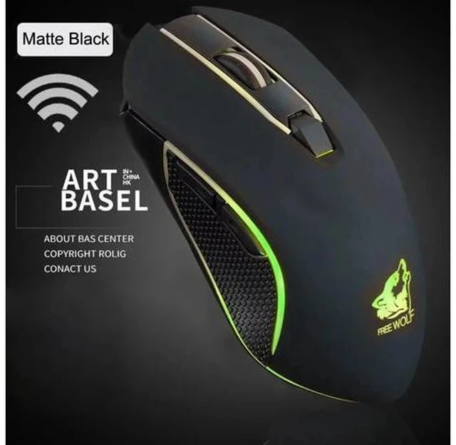 Alt view image 7 of 7 - X9 Wireless Mice Silent Gaming Mouse 2400DPI LED Backlit USB Optical Ergonomic Mouse Mause Gamer Raton Inalambrico