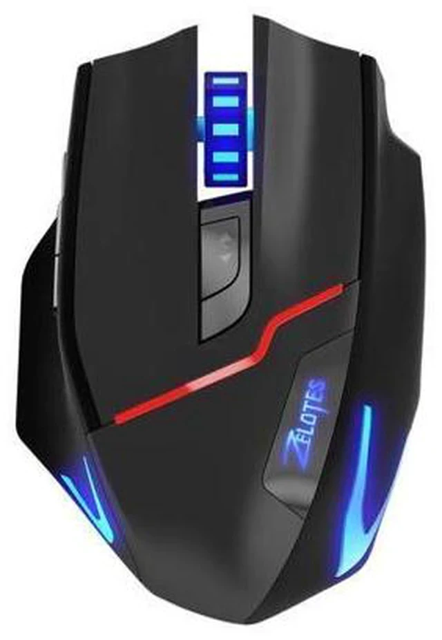 Alt view image 3 of 5 - F-18 Dual-mode Gaming Mouse 3200DPI Wireless Adjustable DPI LED Light 7 Color Change Computer Mouse Gamer 0208#3