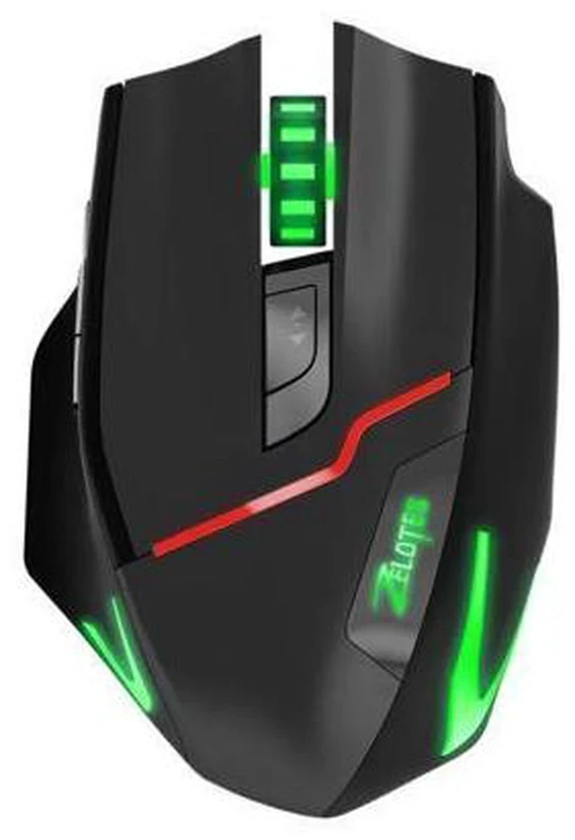 Alt view image 4 of 5 - F-18 Dual-mode Gaming Mouse 3200DPI Wireless Adjustable DPI LED Light 7 Color Change Computer Mouse Gamer 0208#3