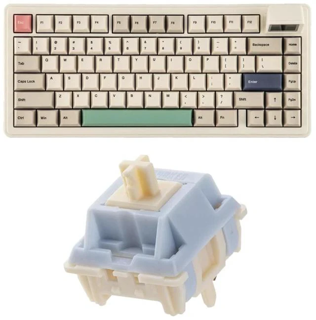 Main image of RT82 Wireless Mechanical Keyboard with Screen+Sorane 39gf Gaming Keyboard Switches Set