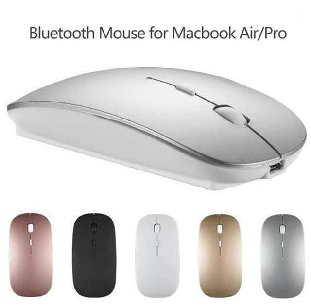 Alt view image 2 of 5 - Mouse for Apple Macbook air silent cute Bluetooth Mouse Rechargeable for mac pro 16 mini Mice pc Computer Laptop Mause