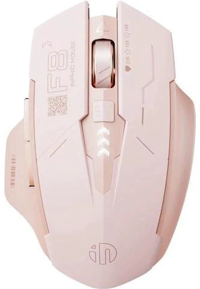 Main image of Wireless Mouse,Rechargeable Mouse Wireless 2.4G USB(Battery Level Visible) Ergonomic Computer Mouse,Silent Wireless Mice for Laptop PC Computer, 3 Levels DPI(Pink)