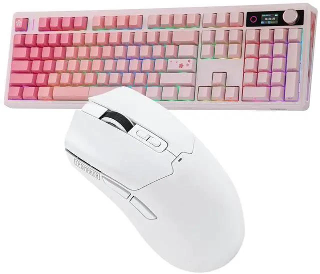 Main image of TH108 V2 PRO Full Size Mechanical Keyboard with Screen&Knob+Click Gaming Mouse Wireless 2.4Ghz/BT/Type-C
