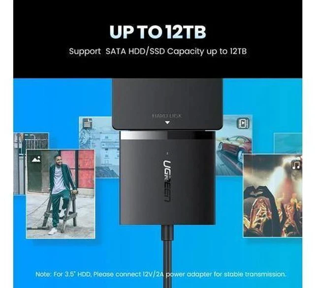 Alt view image 5 of 7 - SATA USB Adapter USB 3.0 2.0 to Sata 3 Cable Converter Cabo For 2.5 3.5 HDD SSD Hard Disk Drive Sata to USB Adapter