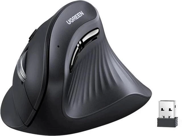 Main image of Vertical Wireless (Bluetooth 5.0+2.4G) Ergonomic Mouse with 5 Buttons 1000/1600/2000/4000 DPI Pre of Mouse Arm Vertical Mouse Compatible with PC/Laptop/Tablet Black