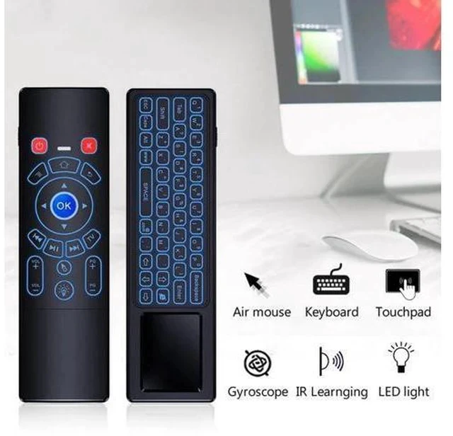 Alt view image 5 of 7 - T6 Plus Backlit 2.4GHz Air mouse mini Wireless Keyboard & touchpad Remote Control for Android TV Box mini PC Projector