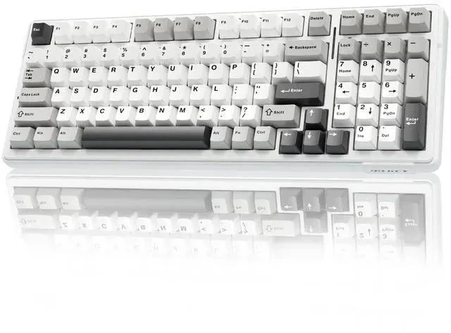 Alt view image 8 of 14 - AULA F99 Wireless Mechanical Keyboard,Tri-Mode BT5.0/2.4GHz/USB-C Hot Swappable Custom Keyboard,Pre-lubed Linear Switches,RGB Backlit Computer Gaming Keyboards for PC/Tablet/PS/Xbox