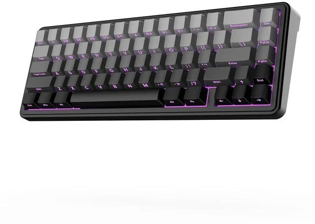 Main image of x Aula F65 65% Wireless Hot-Swappable Gasket Mechanical Keyboard | 5-Layer Sound Dampening Padding for Rich Thocky Sound, RGB Backlit, Tri-Mode(BT 5.0/2.4G/USB-C) (Black, Reaper Switch)