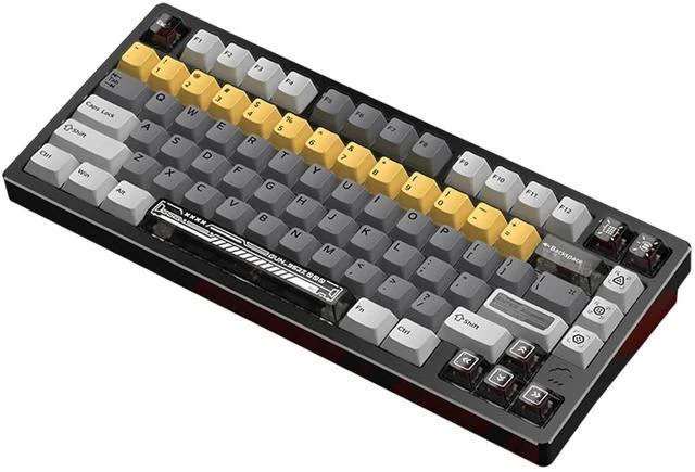 Main image of WOBKEY Rainy 75 RT Rapid Trigger CNC Aluminum Wired Gaming Keyboard, Hall Effect Mechanical Keyboard, Adjustable Actuation, 8K Polling Rate, 0.125ms Latency. (Pro Black)