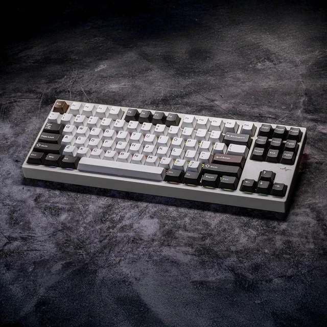Alt view image 3 of 7 - WOBKEY Crush 80 Reboot CNC Aluminum 5-Second Quick-Release Triple-Mode Connectivity Mechanical Keyboard with Superior Acoustics (Pro White)