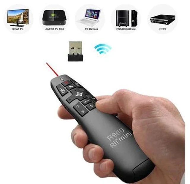 Alt view image 4 of 5 - R900 2.4G Wireless Air Mouse Presenter with Laser Pointer for Office PPT Android TV Box Mini PC IPTV