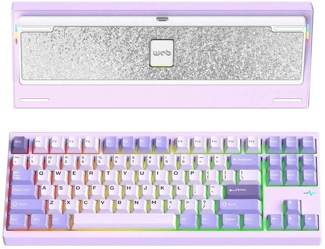 Main image of WOBKEY Crush 80 Reboot CNC Aluminum 5-Second Quick-Release Triple-Mode Connectivity Mechanical Keyboard with Superior Acoustics (Pro Purple)