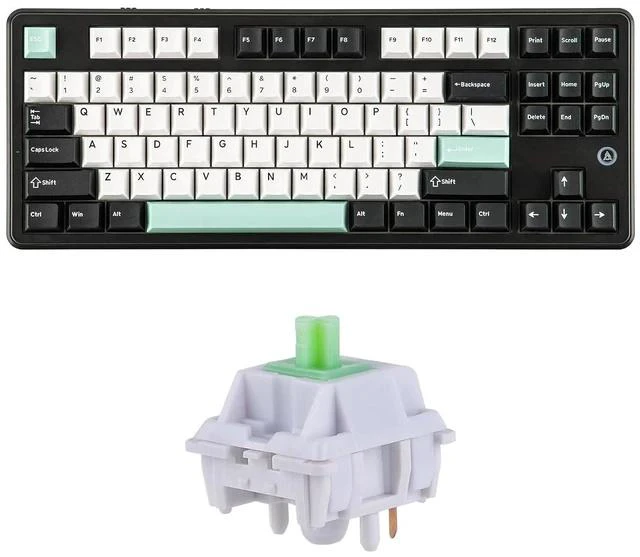 Main image of AJAZZ AK870 V2 TKL Gasket Mechanical Keyboard with KiiBOOM Flick Linear Mechanical Switch Set
