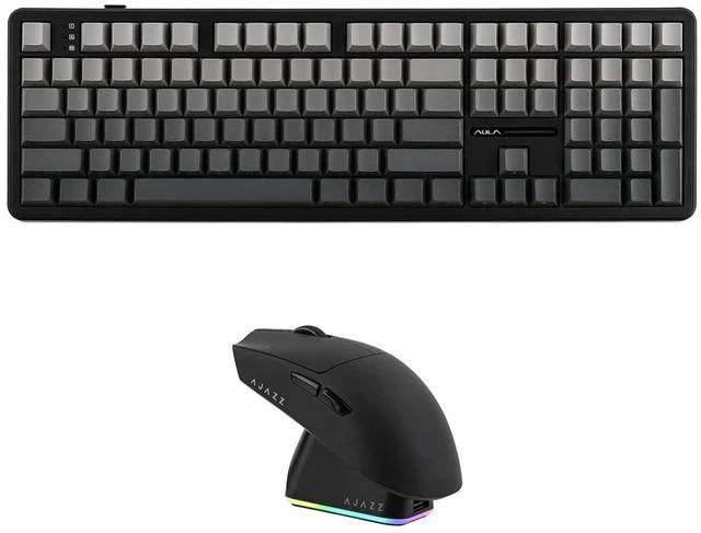 Main image of Aula F108 100% Gaming Keyboard with AJAZZ AJ139P V3 MC Mouse with Charging Base