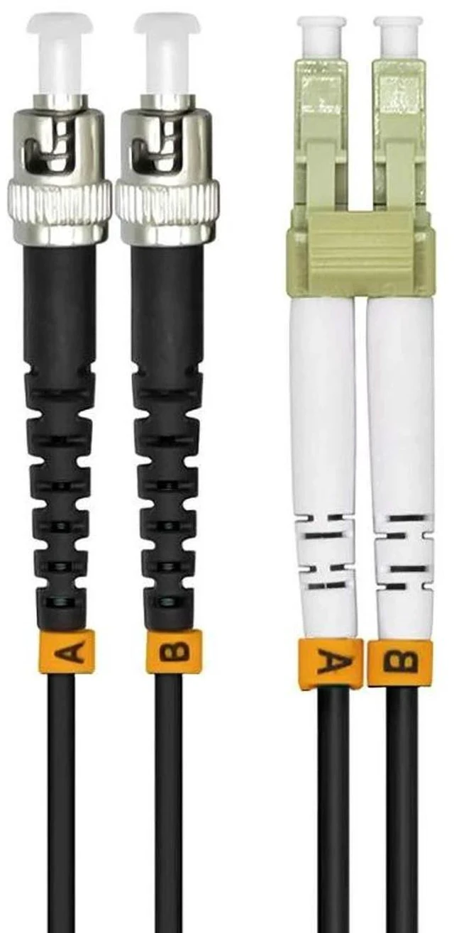 Main image of 75m LC to ST 10G OM3 Outdoor Armored Duplex 50/125 Fiber Optic Cable Jumper Optical Patch Cord Multimode 75meters 245ft LC-ST