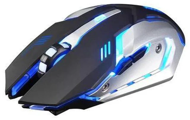 Alt view image 2 of 5 - Professional Ergonomic Gaming Rechargeable X7 Optical Wireless Silent LED Backlit USB 20A Drop Shipping
