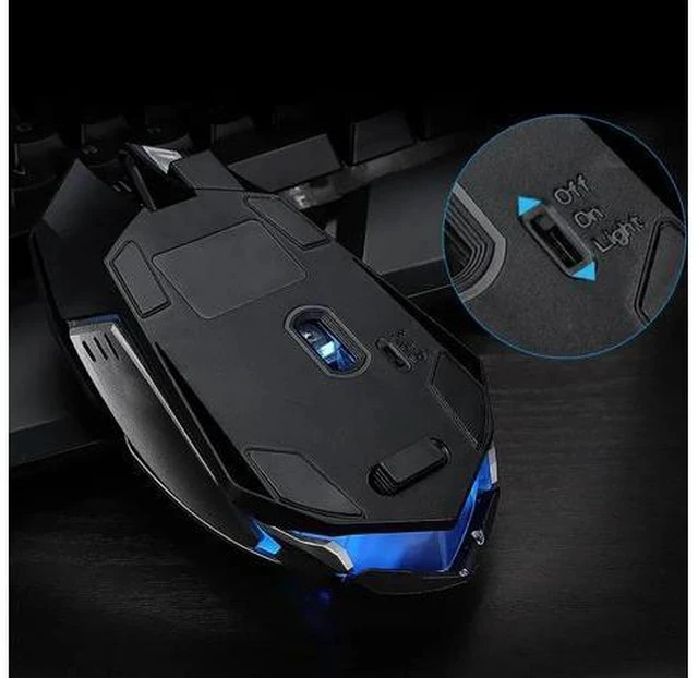 Alt view image 5 of 5 - Professional Ergonomic Gaming Rechargeable X7 Optical Wireless Silent LED Backlit USB 20A Drop Shipping