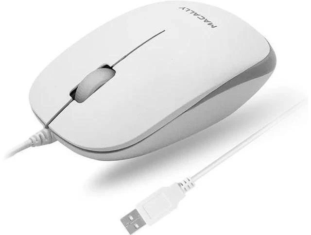Main image of USB Wired Mouse for Mac and Windows - Plug and Play 3 Button Corded Computer Mouse Wired for MacBook Pro/Air iMac Laptop PC Desktop Notebook Scroll Wheel Layout with Long Wire Cord