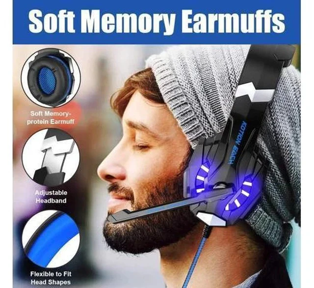 Alt view image 2 of 5 - G9000 Hifi Pro Gaming Headphone Game Headset+3200 DPI X7 Pro Gaming Mouse Gift Big Gaming Mousepad Pro Gamer in Stock