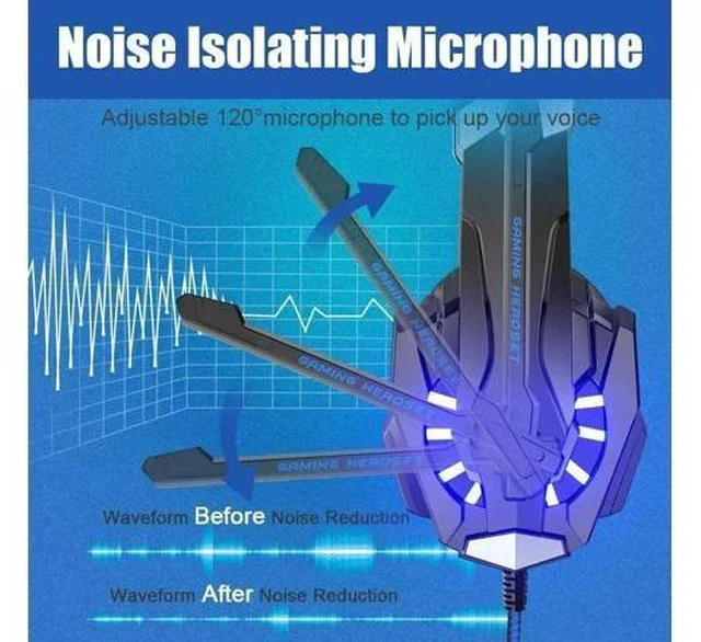 Alt view image 3 of 5 - G9000 Hifi Pro Gaming Headphone Game Headset+3200 DPI X7 Pro Gaming Mouse Gift Big Gaming Mousepad Pro Gamer in Stock