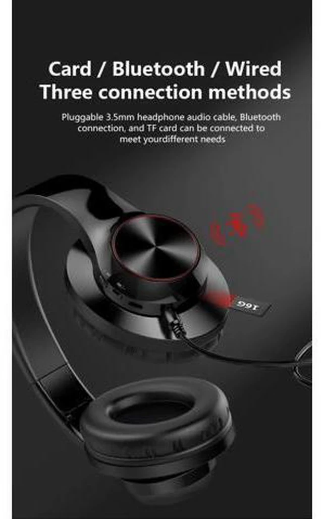 Alt view image 5 of 7 - 9D Stereo Wireless Bluetooth Headphones Head Phones Wireless Gaming Headset Fone De Ouvido Bluetooth