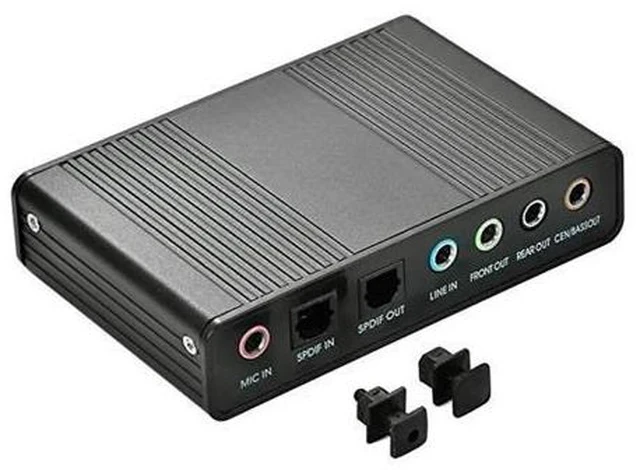 Alt view image 2 of 7 - 6 Channel External Sound Card USB 2.0 External 5.1 Surround Sound Optical S/PDIF Audio Sound Card Adapter For PC Laptop