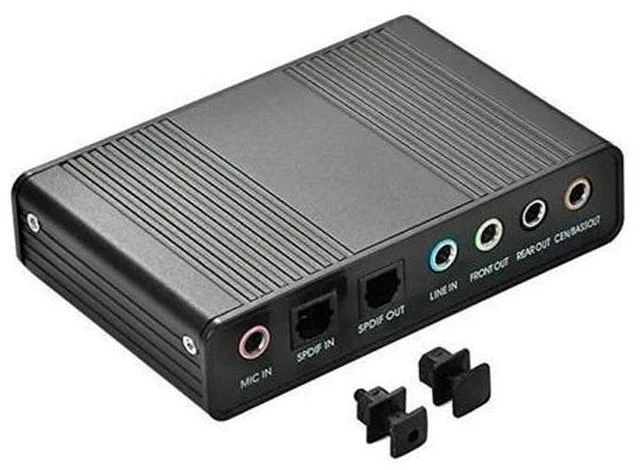 Alt view image 7 of 7 - 6 Channel External Sound Card USB 2.0 External 5.1 Surround Sound Optical S/PDIF Audio Sound Card Adapter For PC Laptop
