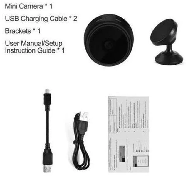 Alt view image 3 of 5 - Camera 1080P HD IP WIFI Camcorder Wireless Home Security Car DV DVR Night Vision Micro Sport Camera Cam Dropshipping