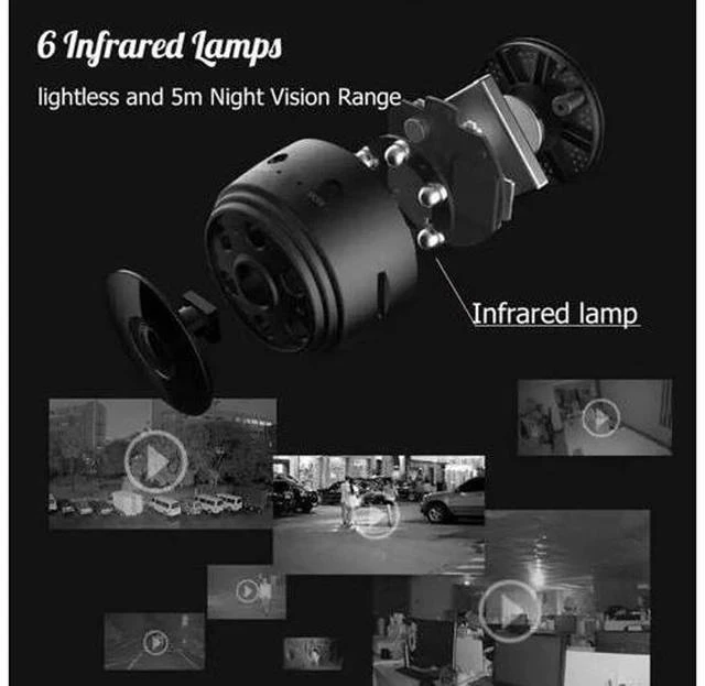 Alt view image 4 of 5 - Camera 1080P HD IP WIFI Camcorder Wireless Home Security Car DV DVR Night Vision Micro Sport Camera Cam Dropshipping