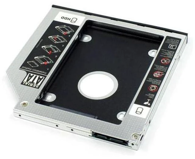 Alt view image 2 of 5 - Optical Drive Bracket External Hard Drive Bracket 12.7/9.5mm Universal SATA 3.0 SSD HDD Hard Drive Enclosure