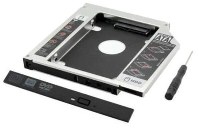 Alt view image 3 of 5 - Optical Drive Bracket External Hard Drive Bracket 12.7/9.5mm Universal SATA 3.0 SSD HDD Hard Drive Enclosure