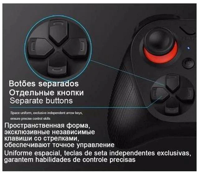 Alt view image 4 of 7 - 050 Wireless Game Pad Bluetooth Gamepad Controller Mobile Trigger Joystick For iPhone Android Cell Phone PC Smart TV Box