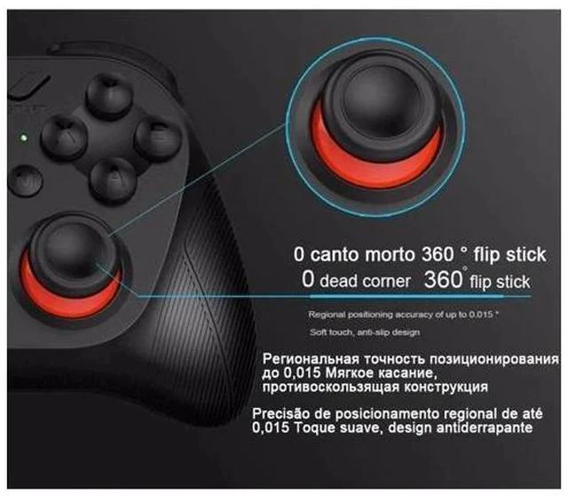 Alt view image 5 of 7 - 050 Wireless Game Pad Bluetooth Gamepad Controller Mobile Trigger Joystick For iPhone Android Cell Phone PC Smart TV Box
