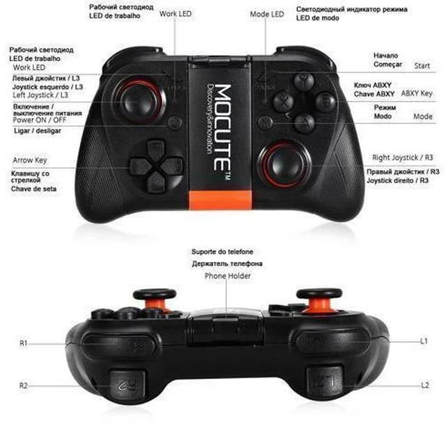 Alt view image 7 of 7 - 050 Wireless Game Pad Bluetooth Gamepad Controller Mobile Trigger Joystick For iPhone Android Cell Phone PC Smart TV Box