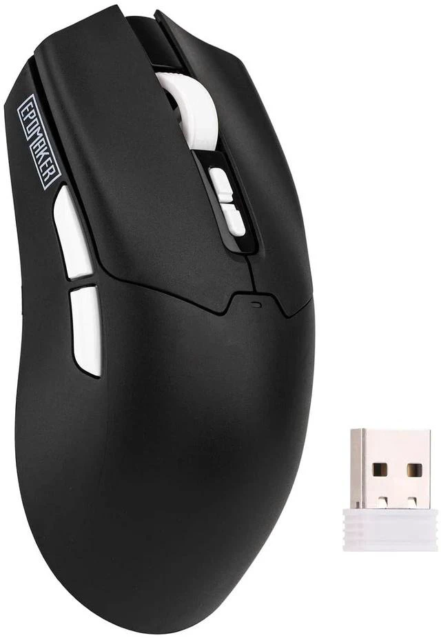 Main image of Click Lite Wireless Gaming Mouse, 800 to 12,000 DPI Adjustable, PAW3311 Sensor, 500mAh, 59g, 2.4G/BT/USB-C Rechargeable Wireless Mouse with 5 Programmable Buttons for PC/Mac/Linux (Black)