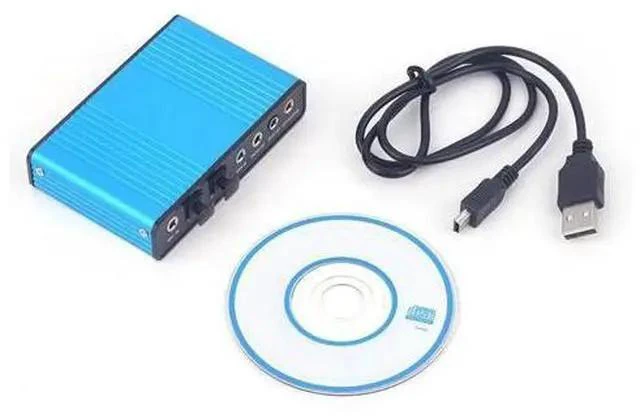 Alt view image 2 of 7 - Sound Card USB 6 Channels 5.1/7.1 Surround Adapter Audio USB 2.0 Optical Sound Card Adapter for PC Laptop Desktop Audio