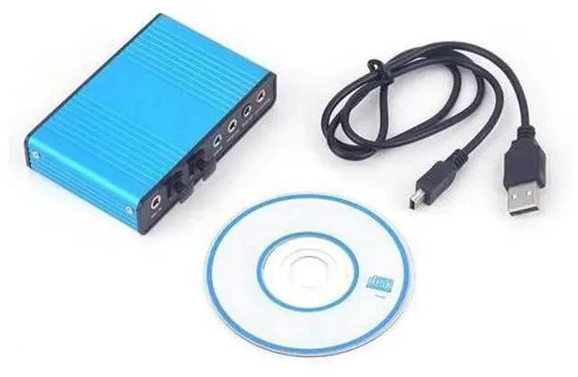 Alt view image 7 of 7 - Sound Card USB 6 Channels 5.1/7.1 Surround Adapter Audio USB 2.0 Optical Sound Card Adapter for PC Laptop Desktop Audio