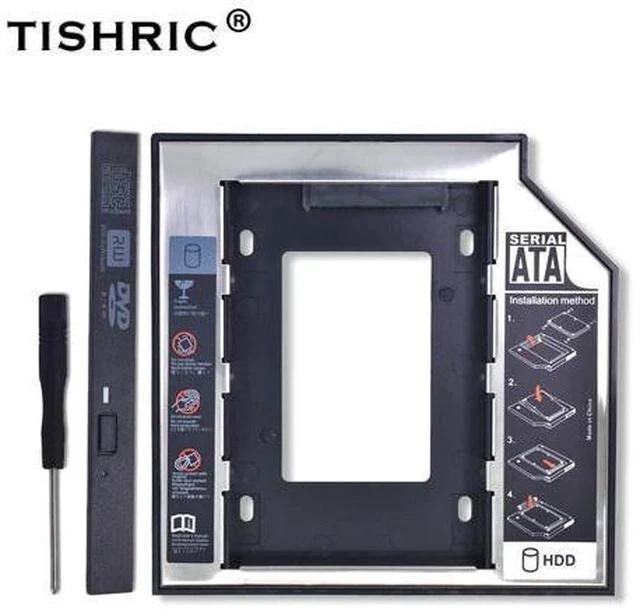 Main image of Universal 2nd HDD/SSD/DVD Caddy 12.7mm SATA 3.0 2.5 Hard Drive Caddy Adapter DVD SSD For Laptop Optical Bay HDD Case