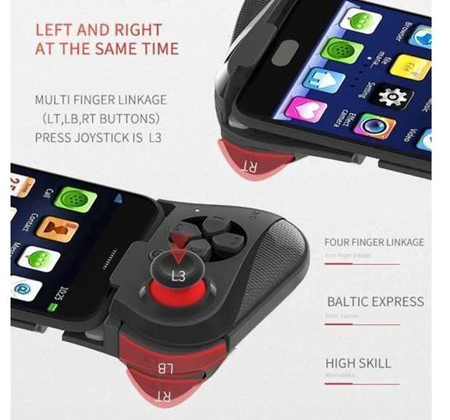 Alt view image 2 of 7 - 058 Game Controller Wireless Bluetooth Gamepad Mobile Legends Gaming Joystick Joypad for Android Phones FPS Moba Games