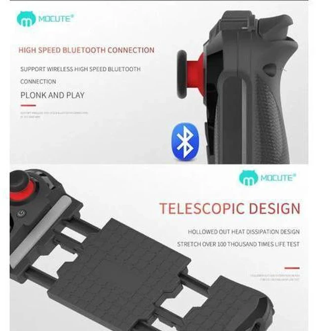 Alt view image 3 of 7 - 058 Game Controller Wireless Bluetooth Gamepad Mobile Legends Gaming Joystick Joypad for Android Phones FPS Moba Games