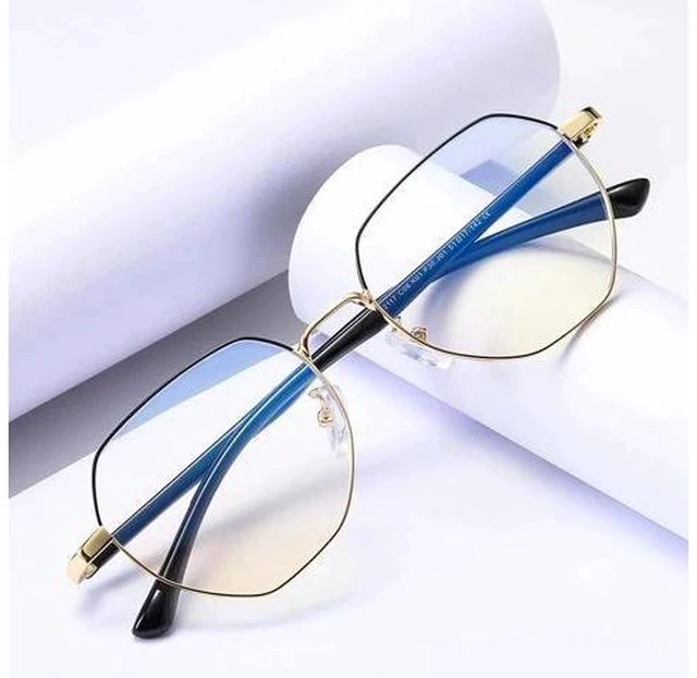 Alt view image 2 of 5 - Glasses Blue Light Blocking Glasses Optical Eye Spectacle UV Blocking Round Glasses Computer Glasses Anti Blue Ray