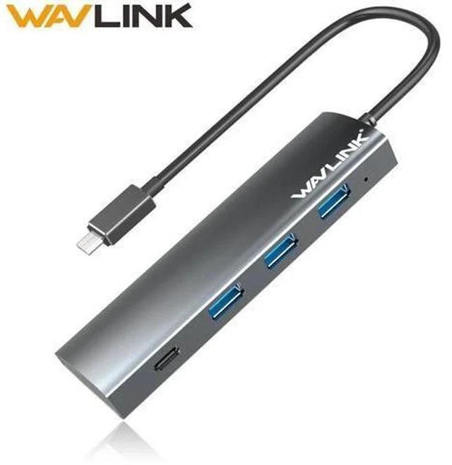 Main image of USB C HUB 4-Port Aluminum USB 3.0 hub USB 3.1 Gen1 5Gbps SuperSpeed USB Type C HUB 3.0 for Computer Laptop USB Splitter