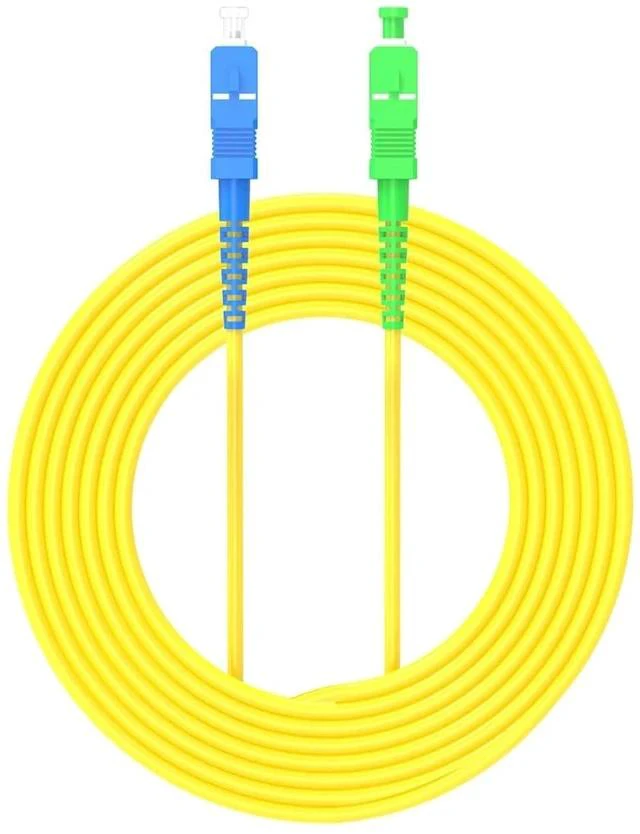 Main image of 50meters 165ft SC/PC to SC/APC Fiber Optic Cable Jumper Optical Patch Cord Simplex Single-Mode 9/125 SC-SC